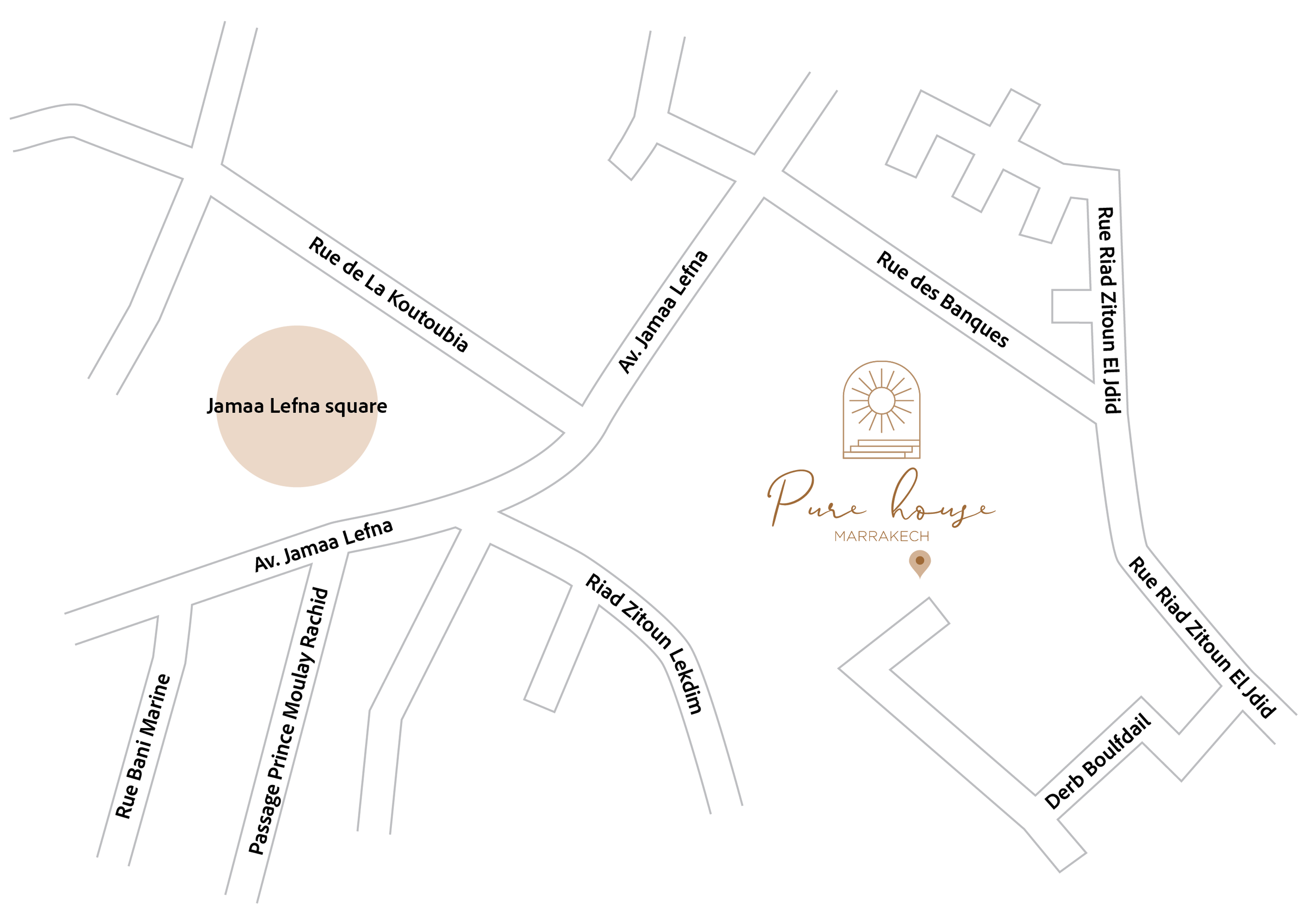 map pure house riad